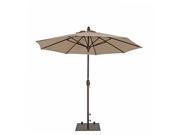 Sorara USA 9 Market Umbrella with Push Button Tilt Antique Beige