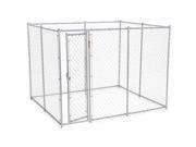 Lucky Dog 6 H x 5 W x 10 or 6 H x 8 W x 6.5 L 2 in 1 Galvanized Chain Link w PC Frame kit in a box