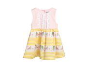 mma Bird And Stripe Print Dress for 3 6 Months Baby Multi Color