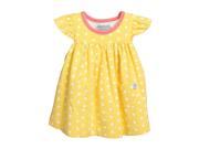 Chloe Yellow Spot Dress for Newborn Baby Yellow Color