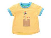 Ringin Sandcastle Applque Tee for 18 24 Months Baby Yellow Color