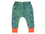 Crawlin Tropical Leaf Print Legging for 0 3 Months Baby Green Color