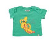 Amelia Banana Applique Tee for 0 3 Months Baby Green Color