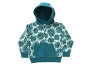 Miller Leaf Print Hoody for 10 years Boys Green Color