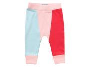 Crawlin Colour Block Leggings for 0 3 Months Baby Crystal Blue Color