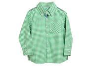 Charlie Green Checked Shirt for 10 years Boys Green Color