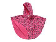 Pourin Animal Print Poncho for 12 24 Months Girls Pink Color