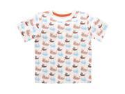 Hunter Boat All Over Print Tee for 4 5 years Boys White Color