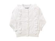 Zara Frill Cardi for 12 18 Months Baby White Color