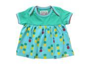 mily Pineapple All Over Print Tee for 0 3 Months Baby Turquoise Color