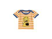 Rollin Lion Applique Tee for 12 18 Months Baby White Color