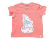 Amelia Tea Cup Applique Tee for 0 3 Months Baby Pink Color