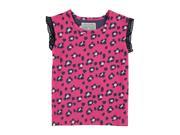 Katie Animal Print Tee for 10 years Girls Pink Color