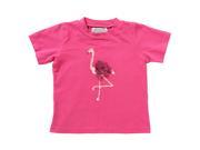 Florence Pink Flamingo Tee for 10 years Girls Pink Color