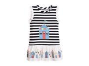 Lola Beach Hut Applique Dress for 3 4 years Girls White Color