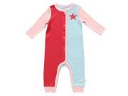 Rompin Colour Block Romper for 0 3 Months Baby Hibiscus Color