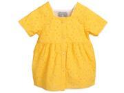 Betty Yellow Broderie Anglaise Top for 10 years Girls Yellow Color