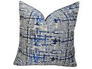 Plutus Abstract Plaid Handmade Throw Pillow Double sided 20 x 30 Queen