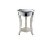 Macey Bent mirror front rails Accent Table