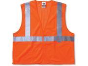 8220HL S M Orange Class 2 Standard Vest