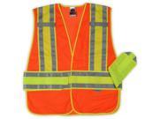 8240HL M L Orange Class 2 Two Tone Expandable Vest