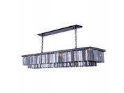 1202 Sydney Collection Pendent lamp D 14 H 18 Lt 14 Mocha Brown Finish Royal Cut Silver Shade Crystals