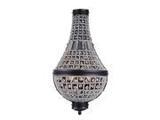 Elegant Lighting 1209 Stella Collection Wall Sconce W 13.5in H 26in Ext 6.5in Lt 3 Dark Bronze Finish Royal Cut Crystal Clear 1209W13DB RC
