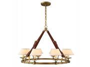 1473 Cascade Collection Pendant lamp D 33 H 31 Lt 8 Burnished Brass Finish
