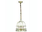 Baltic Collection Pendant Lamp D 12 H 20 Lt 4 Burnished Brass Finish