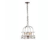 Baltic Collection Pendant Lamp D 12 H 20 Lt 4 Polished Nickel Finish