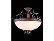 4900 Troy Collection Pendant lamp D 22 H 21 Lt 3 Gilded Umber Finish