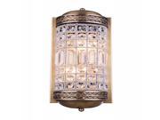 1205 Olivia Collection Wall Sconce W 5in H 15in Ext 7in Lt 1 French Gold Finish Royal Cut Crystal Clear
