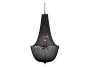1210 Paloma Collection Pendant Lamp D 30in H 49.5in Lt 10 Dark Grey Finish