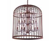 1207 Austin Collection Pendent lamp D 27 H 46 Lt 18 Rustic Intent Finish Royal Cut Crystals