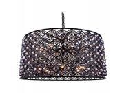 1206 Madison Collection Pendent lamp D 35.5 H 28 Lt 12 Mocha Brown Finish Royal Cut Silver Shade Crystals