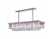 1202 Sydney Collection Pendent lamp D 14 H 18 Lt 12 Polished nickel Finish Royal Cut Crystals