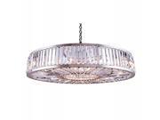 1203 Chelsea Collection Pendent lamp D 43.5 H 15.5 Lt 10 Polished nickel Finish Royal Cut Crystals