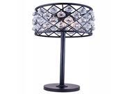 1206 Madison Collection Table Lamp D 15.5 H 32 Lt 3 Mocha Brown Finish Royal Cut Crystals