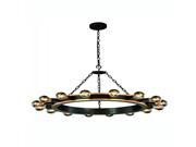 Winston Collection Pendant Lamp D 35 H 22 Lt 16 Golden Iron Vintage Bronze Finish