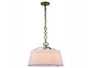 Cara Collection Pendant Lamp D 18 H 20 Lt 1 Burnished Brass Finish