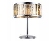 1203 Chelsea Collection Table Lamp D 18 H 32 Lt 4 Polished nickel Finish Royal Cut Golden Teak Crystals
