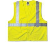 8255HL S M Lime Class 2 Treated Poly Vest