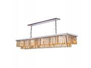 1202 Sydney Collection Pendent lamp D 14 H 18 Lt 16 Polished nickel Finish Royal Cut Golden Teak Crystals