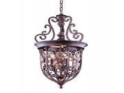 4900 Troy Collection Pendant lamp D 22 H 45.5 Lt 6 Gilded Umber Finish