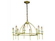 Celtic Collection Pendant Lamp D 30 H 28 Lt 8 Burnished Brass Finish