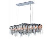 Blythe Collection Pendant Lamp D 31 H 18 Lt 8 Chrome Finish