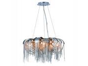 Blythe Collection Pendant Lamp D 18 H 12 Lt 4 Chrome Finish