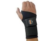 675 L Black Ambidextrous Double Strap Wrist Support