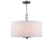 1457 Meridian Collection Pendant lamp D 23 H 19 Lt 4 Vintage Nickel Finish