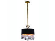 Milan Collection Pendant Lamp D 15 H 73 Lt 2 Burnished Brass Finish